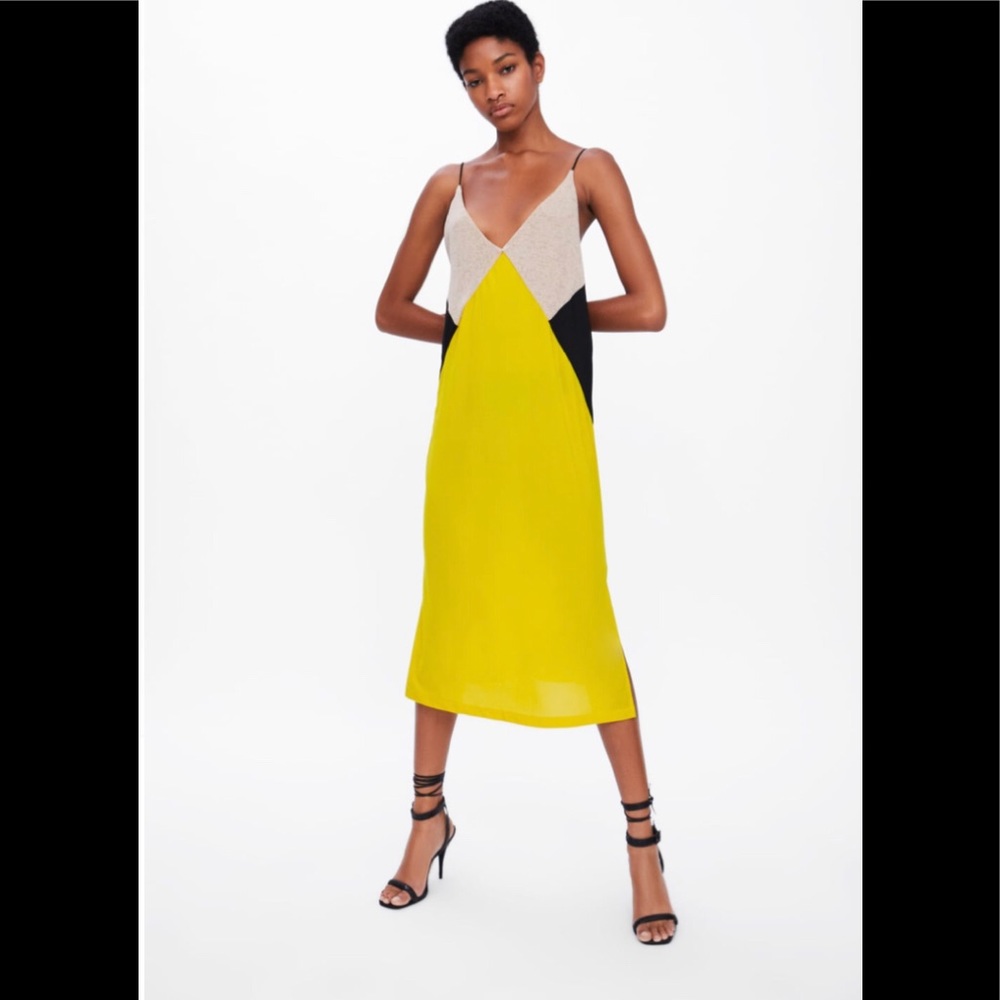 Zara Color Block Dress - Picture 2 of 6